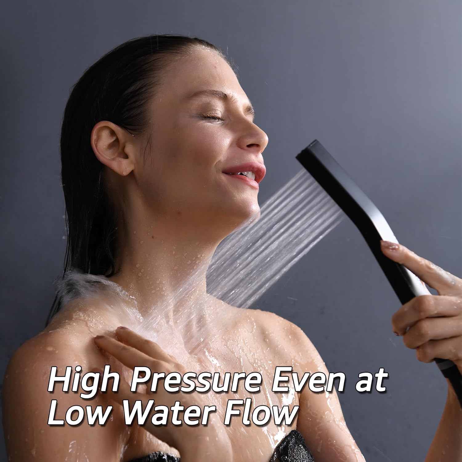 Kojox Thermostatic Shower System - Premium 12-Inch Rainfall Shower Head & Handheld - Complete Bathroom Shower Set with Faucet Mixer Trim Kit & Valve, Matte Black Finish