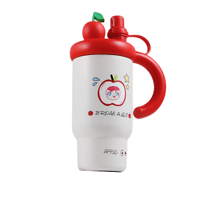 Apple-themed Kids' Straw Cup