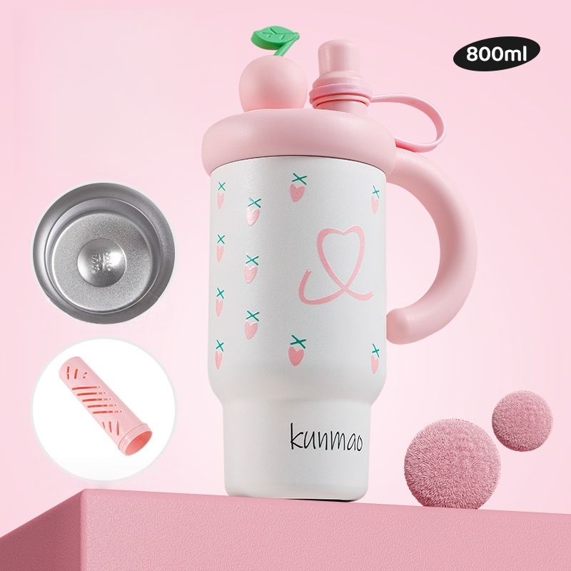 Apple-themed Kids' Straw Cup