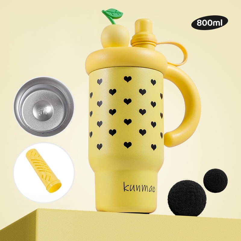 Apple-themed Kids' Straw Cup