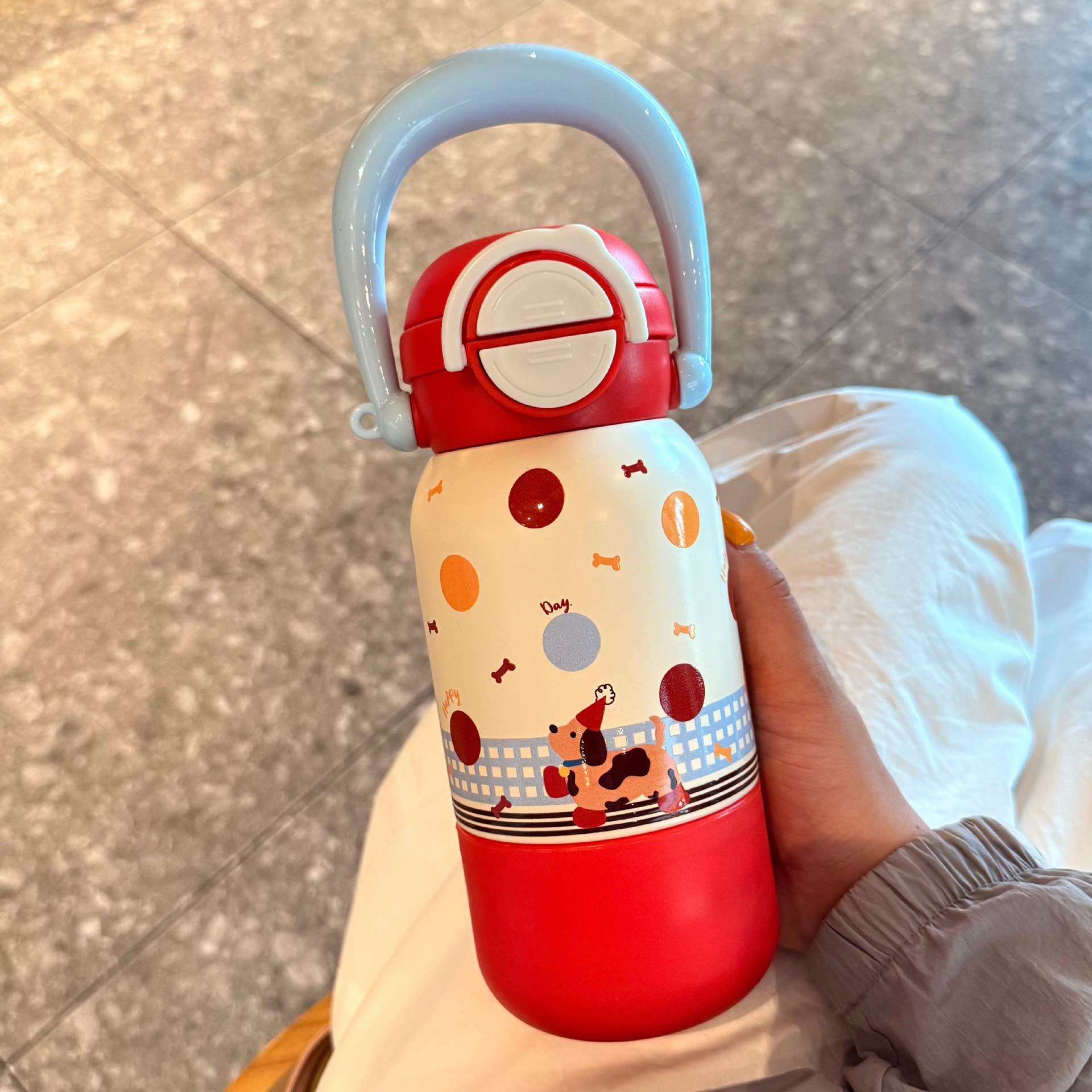 Happy Dog Thermos Bottle