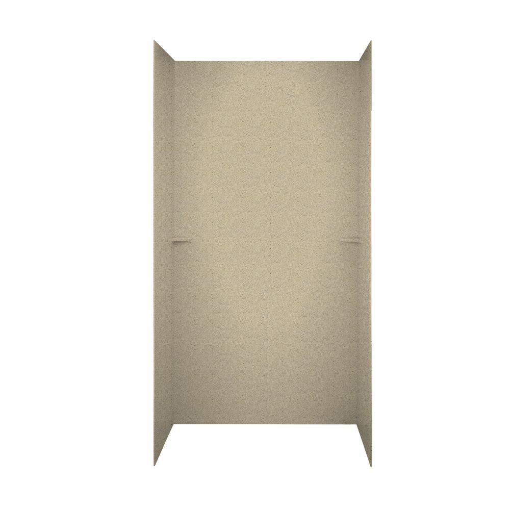 Swan SK-364872-122 36-in D x 48-in W x 72-in H Solid Surface Shower Wall Surround in Prairie