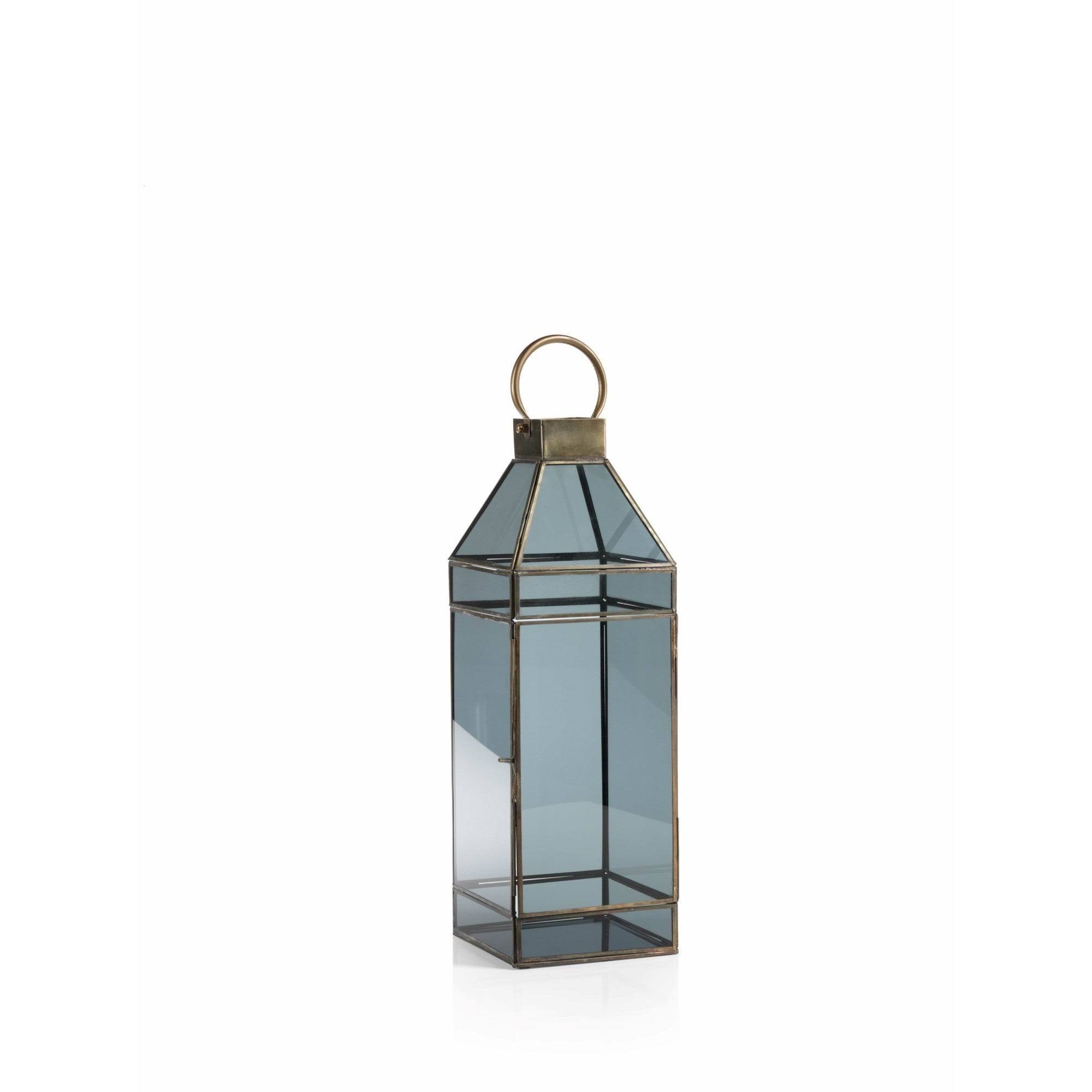 Zodax 18 in. Tall Yasmina Glass Lantern