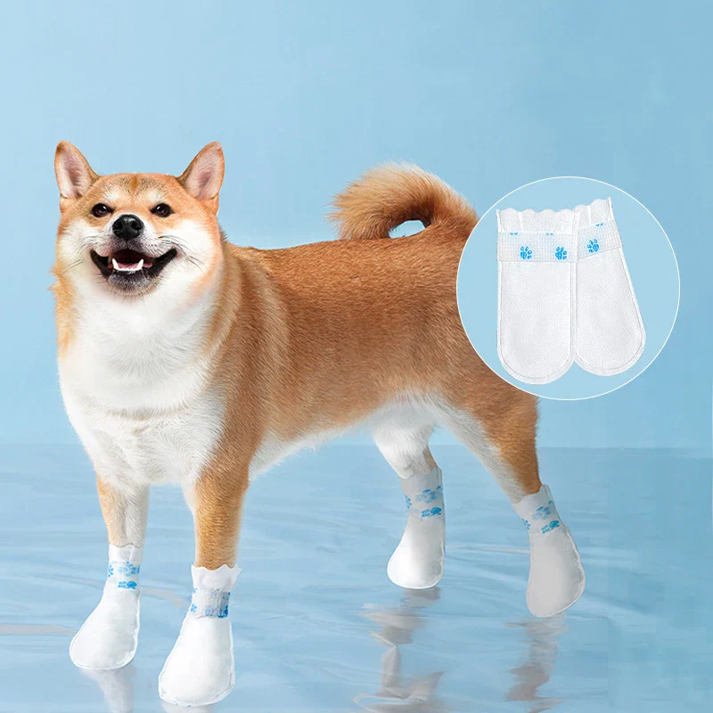 20pcs Pet Dog Disposable Shoe Covers