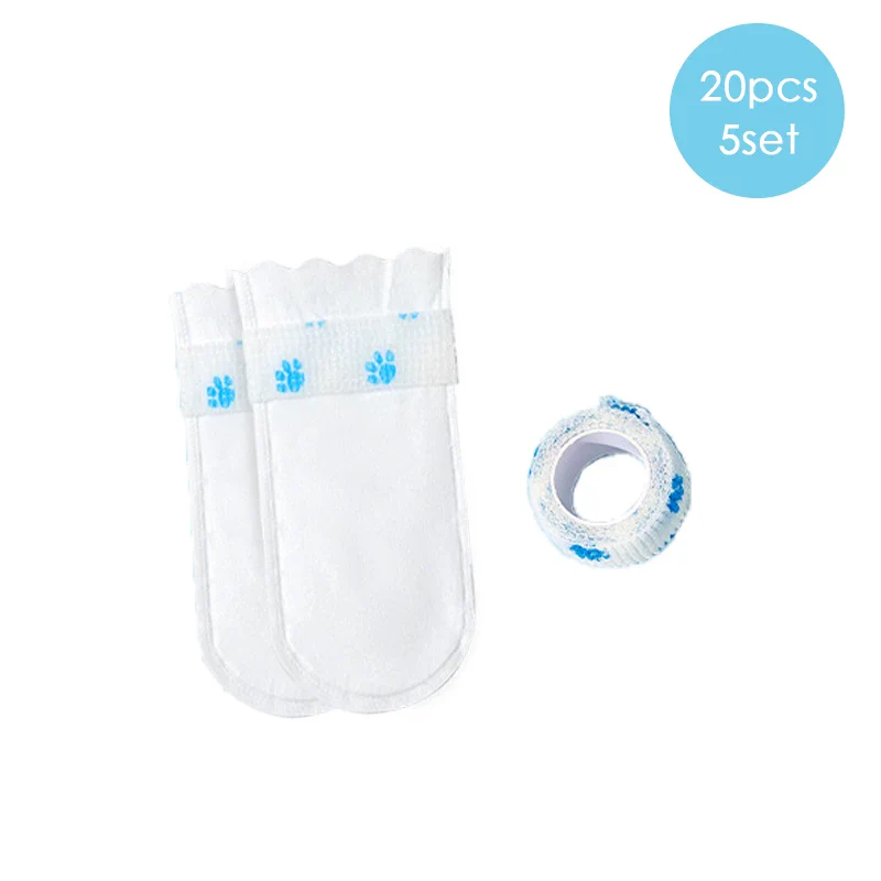 20pcs Pet Dog Disposable Shoe Covers