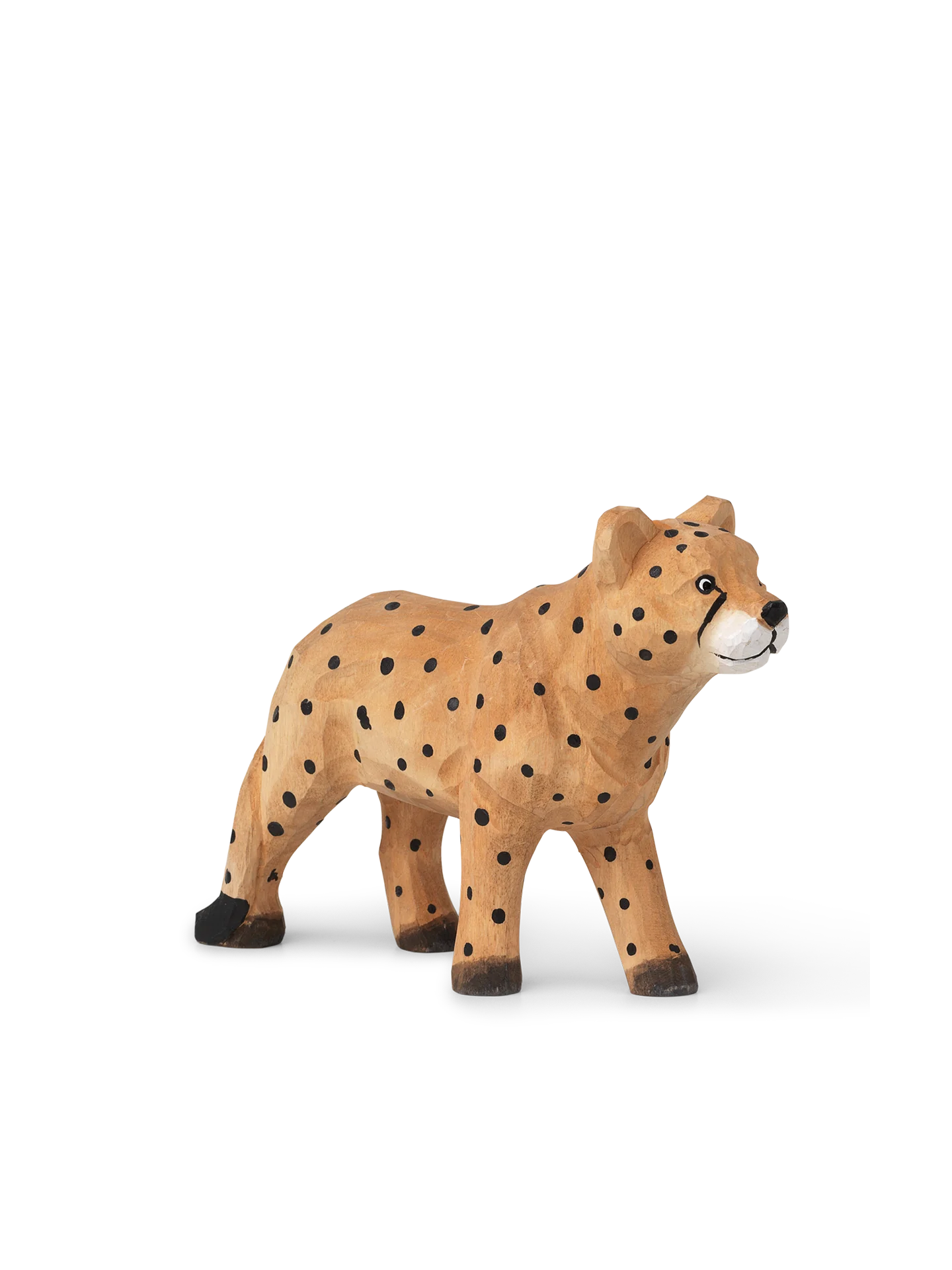 Hand Carved Wooden Cheetah