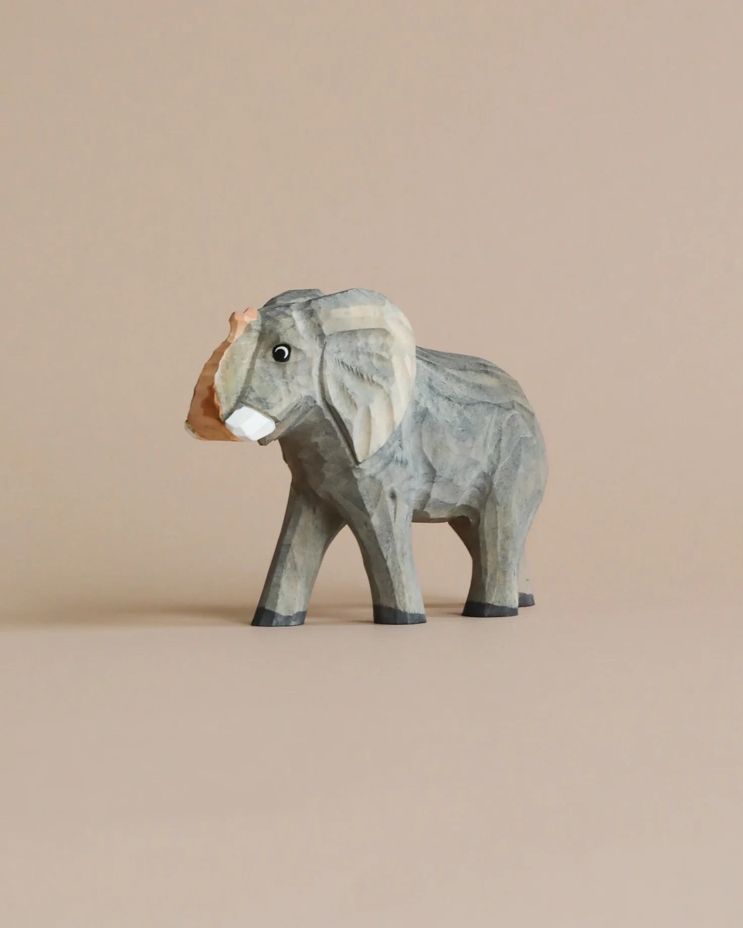 Hand Carved Wooden Elephant